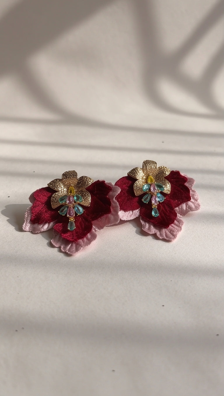 Aros Burdeo Rosa 1230