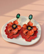 Aros Flor Coral 1233
