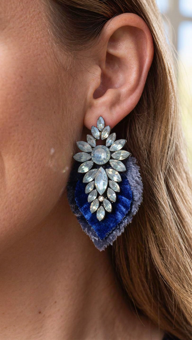 Aros Azules Brillo 1235