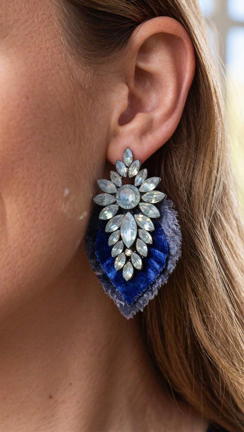 Aros Azules Brillo 1235