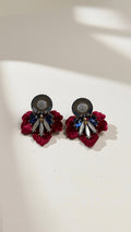 Aros Brillo Burdeo 1245