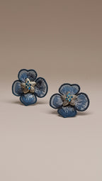 Aros Flor Petróleo 1254