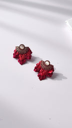 Aros Rojo Burdeo 1255