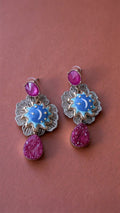 Aros Luna Rosado Celeste