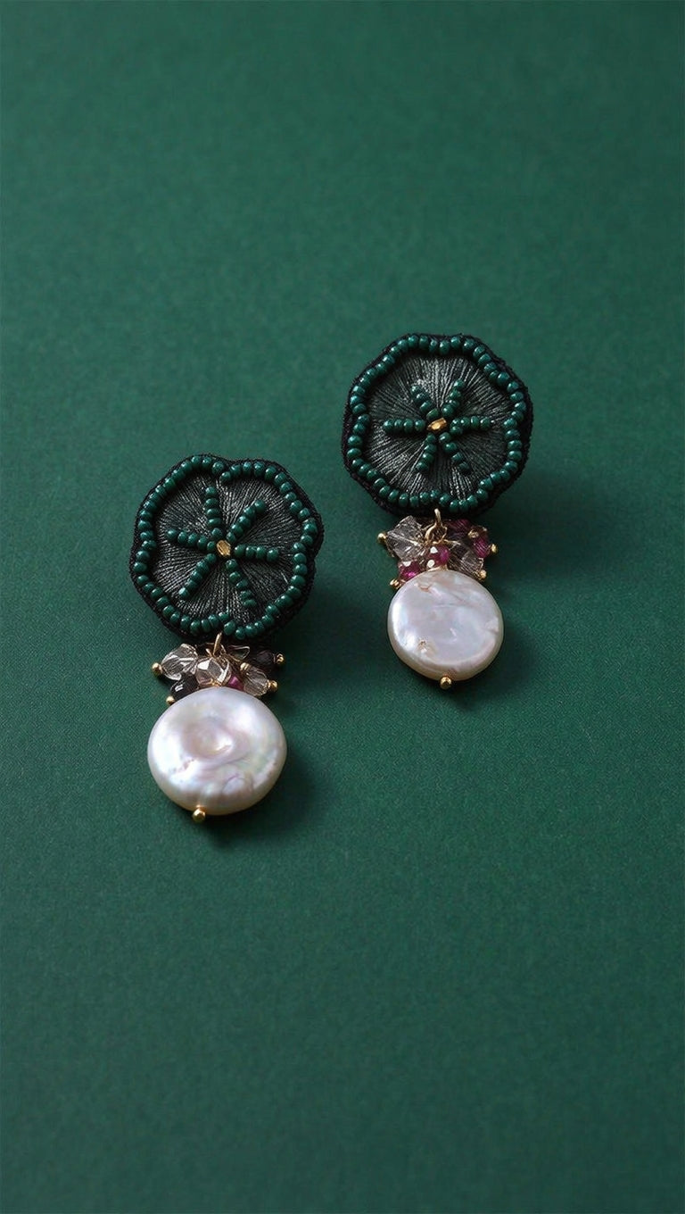 Aros Verdes Perla 1272