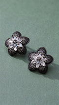 Aros Elemental Flor Negro 1277