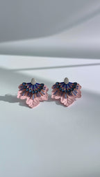 Aros Bordados Rosados 1279