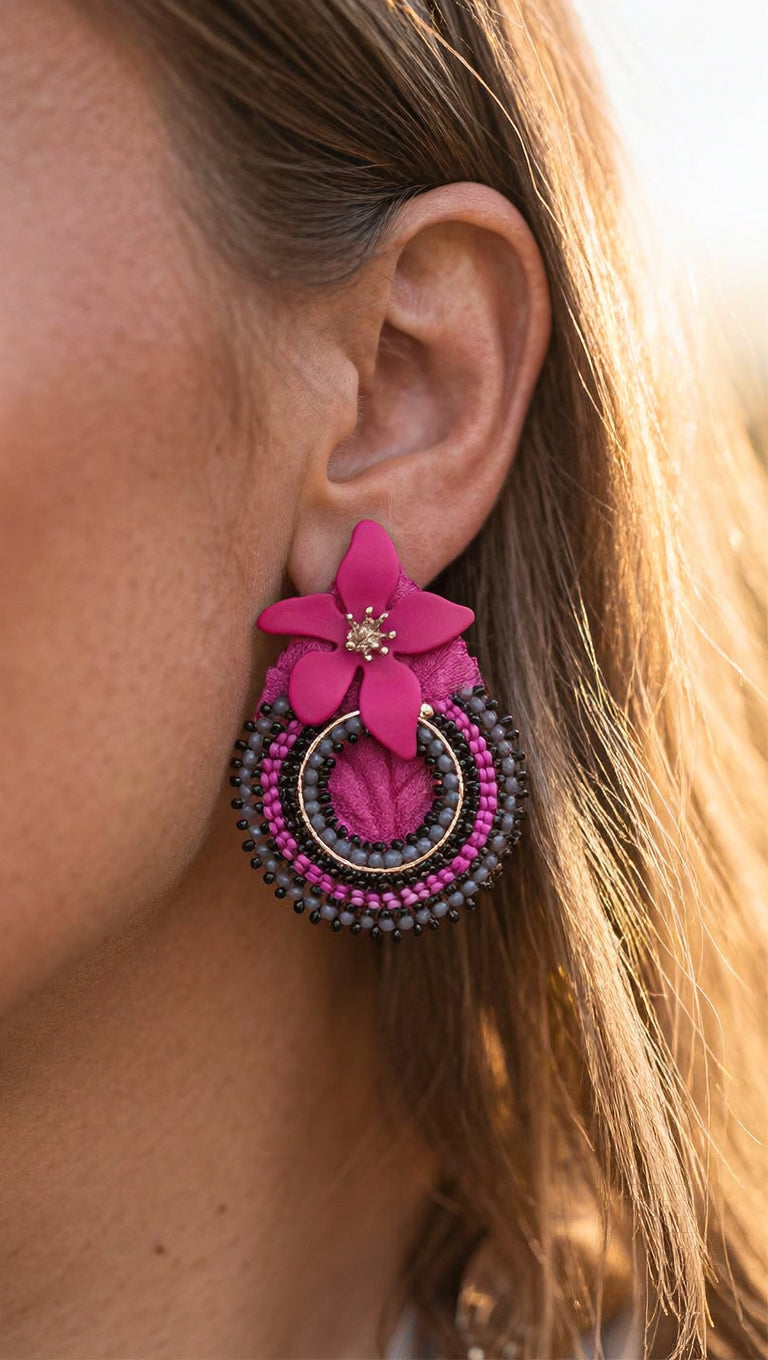 Aros Fucsia 1287