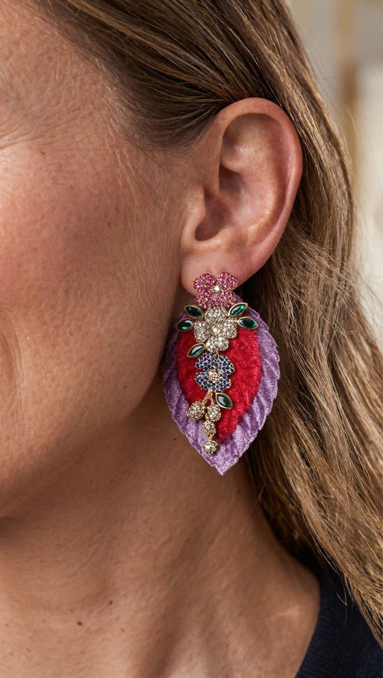 Aros Lila Fucsia 1312