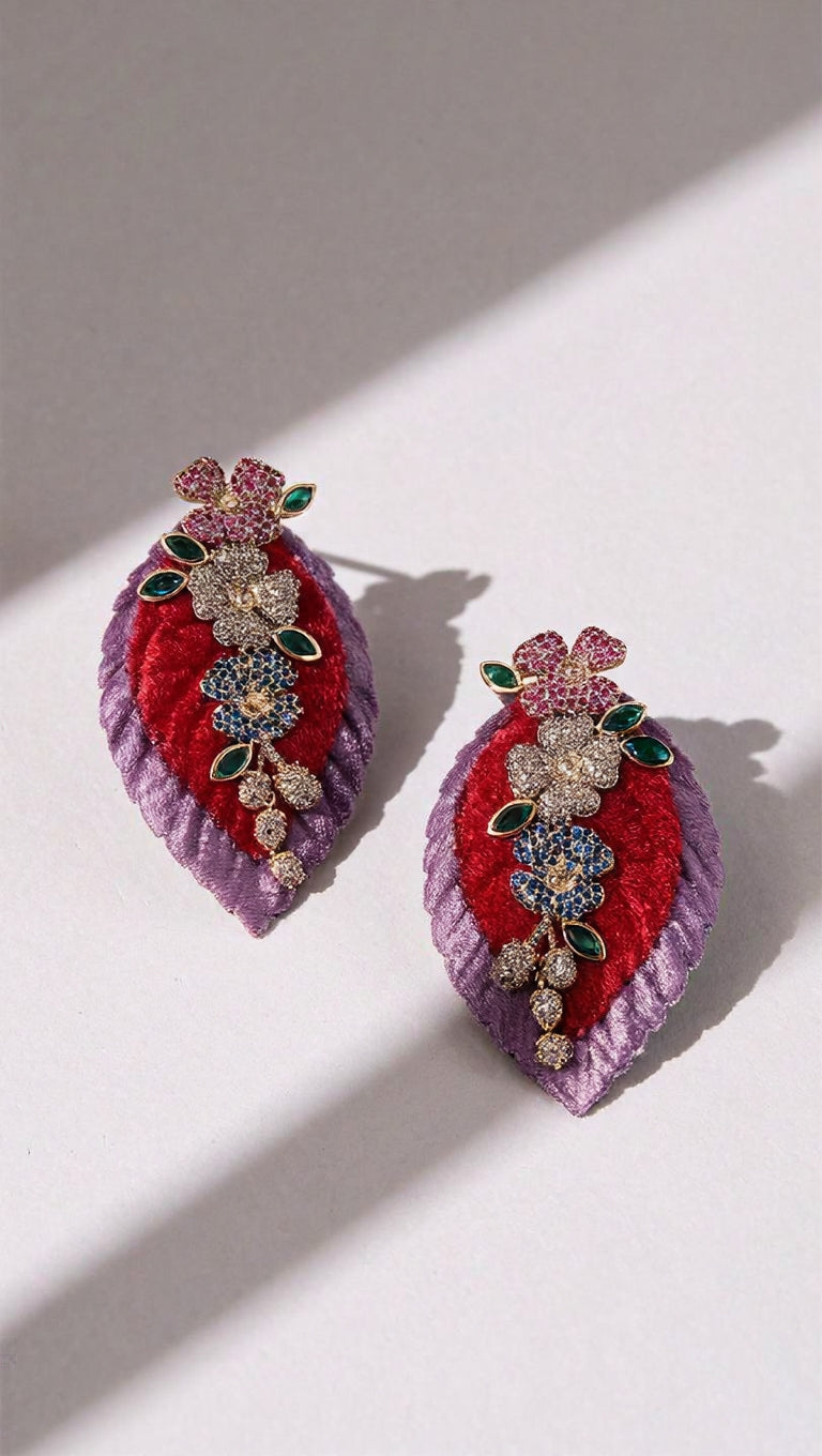 Aros Lila Fucsia 1312
