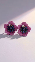 Aros Flor Lila 1313