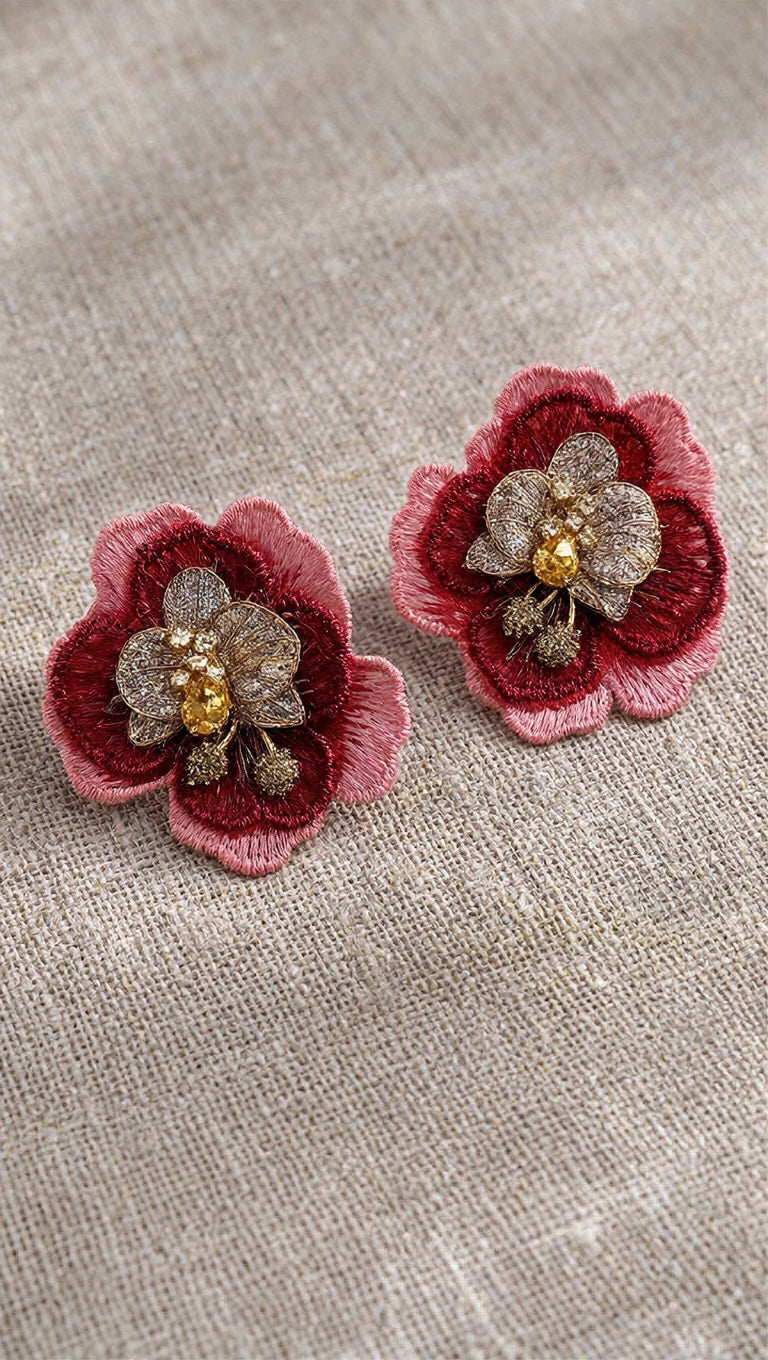 Aros Rosa Burdeo 1316