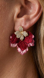 Aros Burdeo Rosado 1318